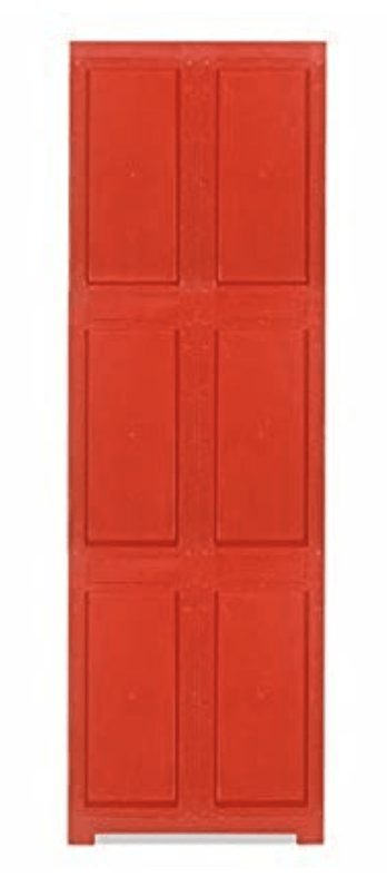 Nilkamal Plastic Mini Large Storage Cabinet (Bright Red and Yellow) - Image 2